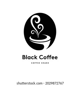 logotipo del café - logotipo negro del café oscuro
