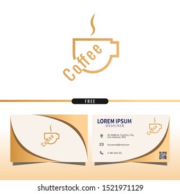 Coffee Logo with business card template design