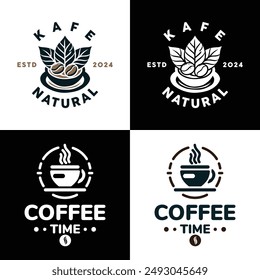 coffee logo for business vector graphic