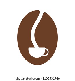 coffee logo. cafe icon. hot drink symbol. vector eps 08.