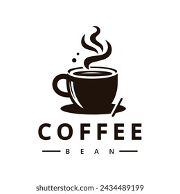 Coffee logo. cafe and restaurant logo. coffee shop illustration design elements vector.