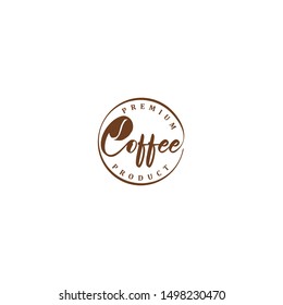 Coffee logo for cafe resto and product label - food drink