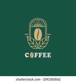 Coffee logo. Cafe and coffee shop logo icon. Vector illustration template design