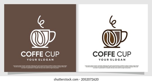 Coffee logo with creative element Premium Vector part 2