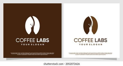 Kaffeelogo mit kreativem Element Premium Vector 5