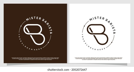 Coffee logo with creative element Premium Vector part 3