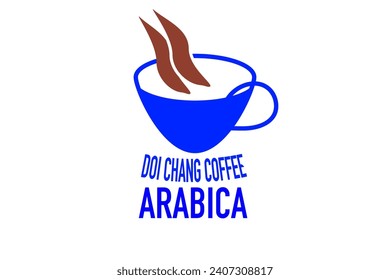 Coffee logo. Creative and modern. Design for coffee shop, cafe on white background.