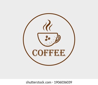 café logo taza café beber 