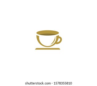 Coffee logo cup icon cafe vector 