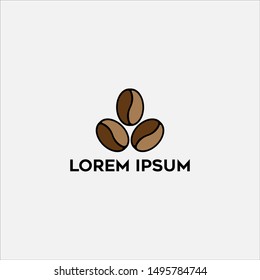Coffee logo cup vector design template. Vector coffee shop labels