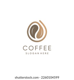 Coffee logo design collection with modern concept