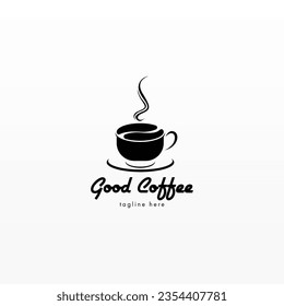 Coffee logo design concept. Coffee drink logo template. Coffee shop logo template