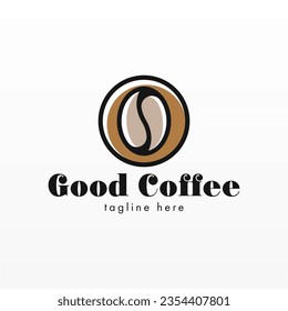 Design-Konzept für das Coffee-Logo Logo-Vorlage für Kaffee-Getränke. Logo des Coffee-Shops