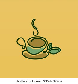 Coffee logo design concept. Coffee drink logo template. Coffee shop logo template