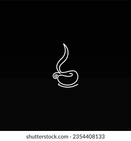 Design-Konzept für das Coffee-Logo Logo-Vorlage für Kaffee-Getränke. Logo des Coffee-Shops