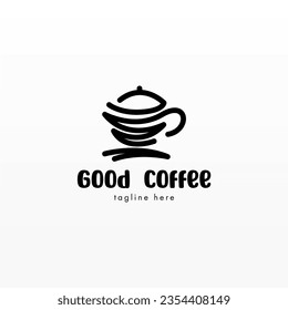 Coffee logo design concept. Coffee drink logo template. Coffee shop logo template