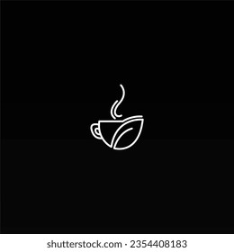 Design-Konzept für das Coffee-Logo Logo-Vorlage für Kaffee-Getränke. Logo des Coffee-Shops