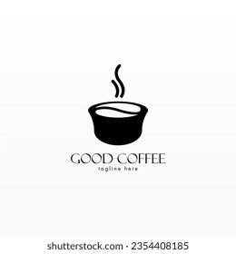 Coffee logo design concept. Coffee drink logo template. Coffee shop logo template