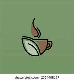 Coffee logo design concept. Coffee drink logo template. Coffee shop logo template