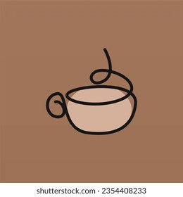 Coffee logo design concept. Coffee drink logo template. Coffee shop logo template