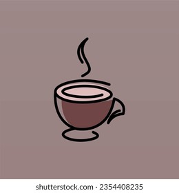 Coffee logo design concept. Coffee drink logo template. Coffee shop logo template
