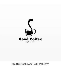 Coffee logo design concept. Coffee drink logo template. Coffee shop logo template
