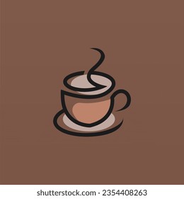 Coffee logo design concept. Coffee drink logo template. Coffee shop logo template