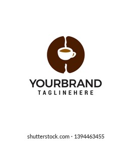 coffee logo design concept template vector