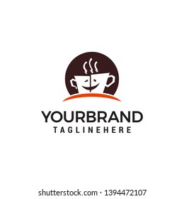 Coffee logo design concept template vector