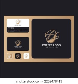 coffee logo design graphic template