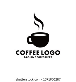Coffee Logo Design Inspiration. Flat Icon Vector. Modern Symbol.