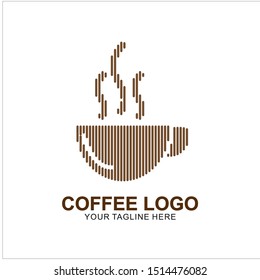 Coffee logo design with modern concept. Icon coffee cup vector template