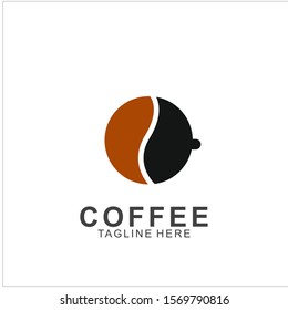 Coffee logo design with modern concept. Icon coffee cup vector template
