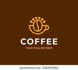 Coffee logo design, premium quality coffee logo editable vector file