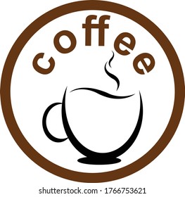 Coffee logo design stock vector