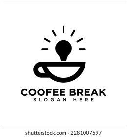 Coffee logo design template elements