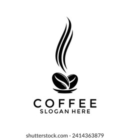 Coffee logo design template, Coffee, coffee shop logo template