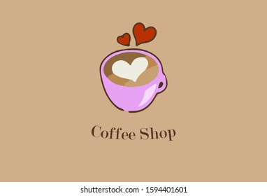 Coffee logo design template. vector illustration