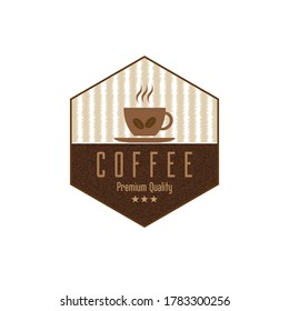 Coffee logo design template, vector illustration