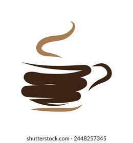 Coffee logo design template, Vector coffee logo for coffee shop, and any business related to coffee