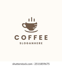 Ilustração de vetor de modelo de design de logotipo de café