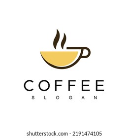 Coffee logo design template With Vintage Concept style For coffee shop And Cafe Business