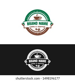 Coffee Logo Design Vector, Cafe Logo