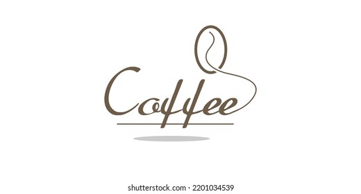 Coffee logo design vector with creative unique concept