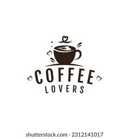 Coffee logo design vector with creative and idea