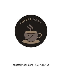 coffee logo design vector- drink