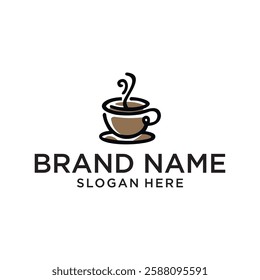 coffee logo design vector, editable eps 10