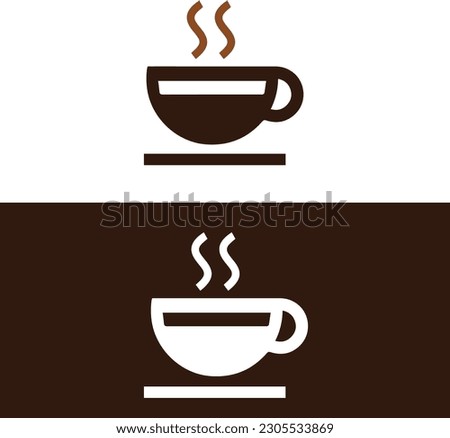 Coffee logo design with vector file. Coffee icon design. Coffee initial alphabet logo design. Coffee brown  logo design. C logo in vector file. 