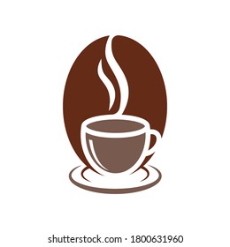 Coffee Logo design vector illustration. Vintage Coffee Logo vector design concept for cafe and restaurant. Abstract Coffee Shop vector design for Logo, icon, label, badge, sign and symbol.