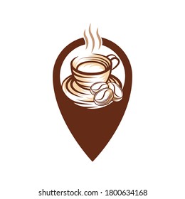 Coffee Logo design vector illustration. Vintage Coffee Logo vector design concept for cafe and restaurant. Abstract Coffee Shop vector design for Logo, icon, label, badge, sign and symbol.